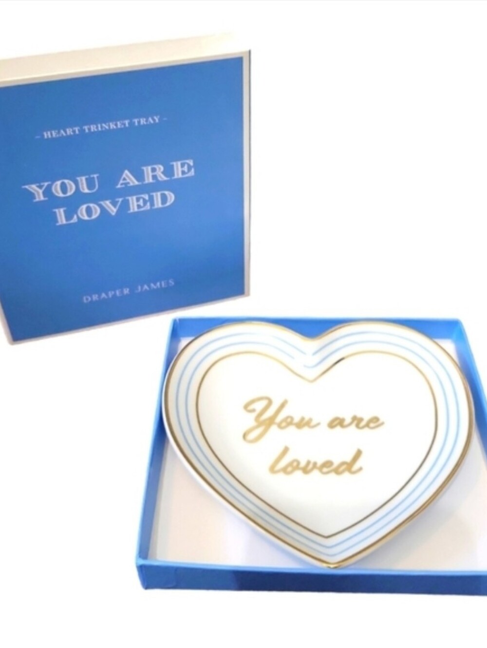 Draper James Hear Trinket Tray - You Are Loved